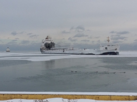 Peter R. Cresswell 1/5/15  first ship into Port in 2015  with salt.