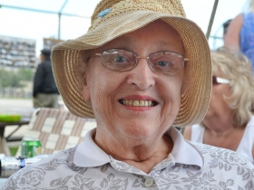 Joan Konkel is one of only a few with direct ties to living on the island. She held a special place of court alongside Lorraine.