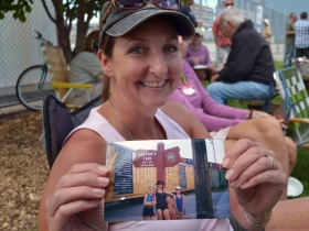 Margaret could not make the reunion last year so her and the girls recreated an old photograph featuring hats of the time.