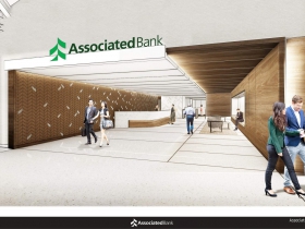 Associated Bank River Center Interior Rendering