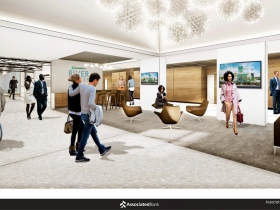 Associated Bank River Center Interior Rendering