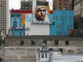 Human Rights are Voting Rights Painting