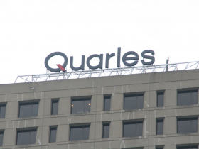 Quarles Sign at 411 East Wisconsin Center