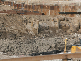 Former Downtown Transit Center Piles