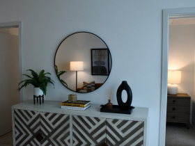 Dual Door Bedroom in Junior One-Bedroom Unit at The Couture