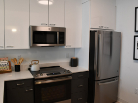 Kitchen in One-Bedroom Unit at The Couture