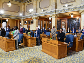 Common Council Stands for Pledge of Allegiance