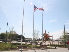 Flag and Lakefront