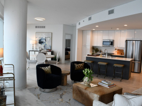 Two-Bedroom Living Space at The Couture