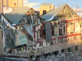Downtown Transit Center Destruction