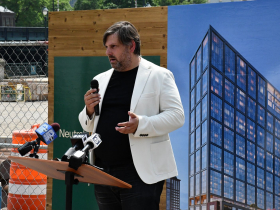 Daniel Glaessl at Neutral Edison Groundbreaking