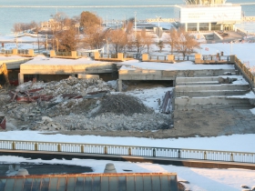 Downtown Transit Center Destruction