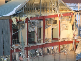 Downtown Transit Center Destruction