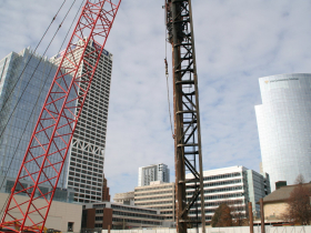 Pile Driver and the Milwaukee Skyline