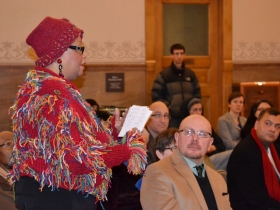 Mavis McClellan longtime Thurston Woods resident asks what programs are available to combat the foreclosure crisis.