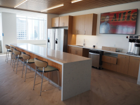 Lounge at Johnson Financial Group Office Space