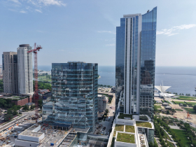 Northwestern Mutual North Building (left) and Tower (right)