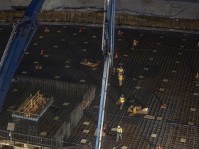 27-Hour concrete pour