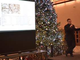 Winning presenter Paul Bestul proposes his idea based on the angled grid Milwaukee has had since the founding of the city.