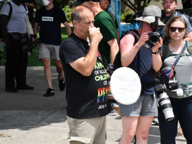 Coalition to March on the RNC Counterprotester