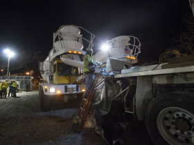 27-Hour concrete pour