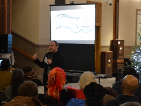 James Carlson of Bucketworks explains how he would use cellophane to transform the street into a series of 3D murals.