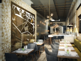 Rendering of first floor of Third Coast Provisions