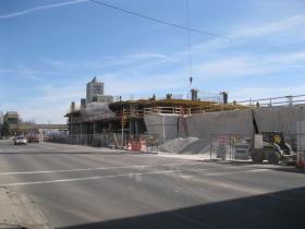 Construction of 833 East.