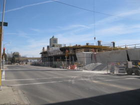 Construction of 833 East.