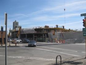 Construction of 833 East.