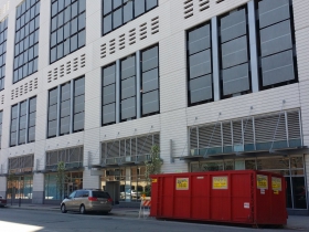 The garage at Cathedral Place