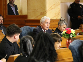 Ald. Robert Bauman at Charter Meeting