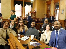 Ald. Lamont Westmoreland and Family at Charter Meeting
