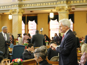 Ald. Robert Bauman at Charter Meeting