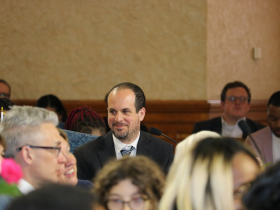 Ald. Jonathan Brostoff at Charter Meeting