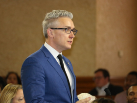 Ald. Peter Burgelis at Charter Meeting