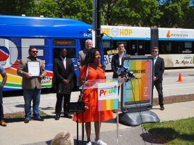 County Board Chairwoman Marcelia Nicholson