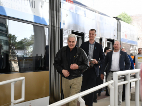 Robert Bauman and Dale Kooyenga at L Line Opening