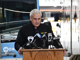 Ald. Robert Bauman at L Line Opening