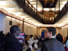 Former County Supervisor James White and Youth Council Member Vinny Synowicz.