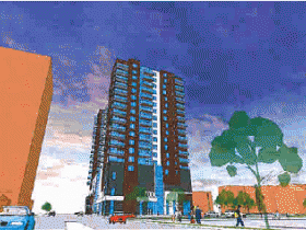 The Bookends Rendering.