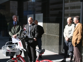 Alderman Nik Kovac speaks about how automobile drivers should love bicyclists.