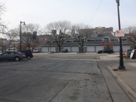 Condos on the river at E. Highland Avenue