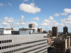 Looking out over East Town.