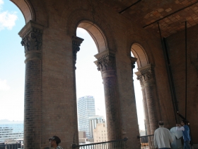 Inside the tower.