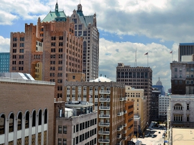 Downtown Milwaukee.