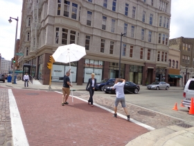 Photo shoot on Milwaukee St.