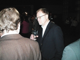 Urban Milwaukee Editor Bruce Murphy enjoying the party.