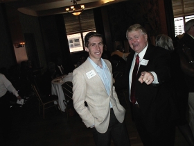 Daniel Riemer and Gary Goyke at Gween Moore's birthday party.