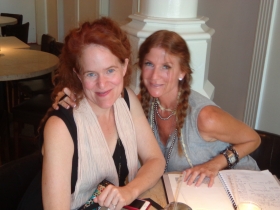 Heather Aldrich and Mary Freeman at Elsa's.